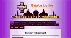 Desktop Screenshot of beate-leibe.de